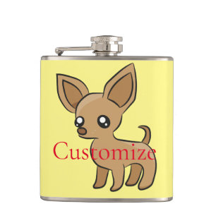 Petaca Cute Chihuahua Mama Art Thunder_Cove