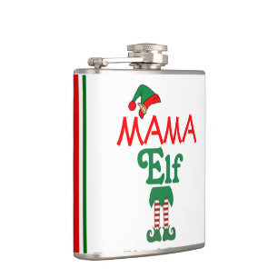 Petaca Cute Divertido Navidad Fiesta Mama Elf