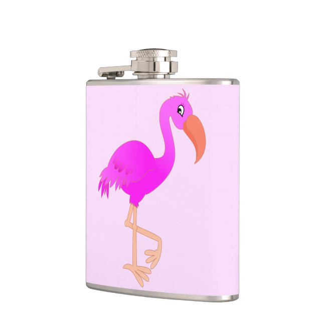 Petaca Cute Flamingo - Feliz - (Izquierda)