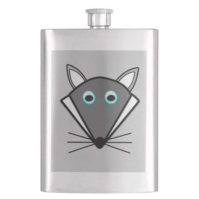 Petaca Cute Halloween Wolf Flask (Anverso)