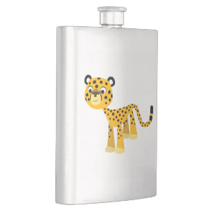 Petaca Cute Happy Personalizado Cheetah Classic Flask