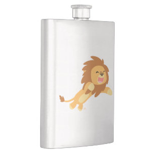 Petaca Cute Joyful Personalizado Lion Classic Flask