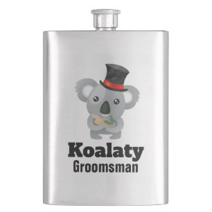 Petaca Cute Koala Pun Koalaty Groomsman