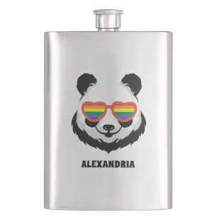 Petaca Cute Panda Bear   Arcoiris   Carácter LGBTQ