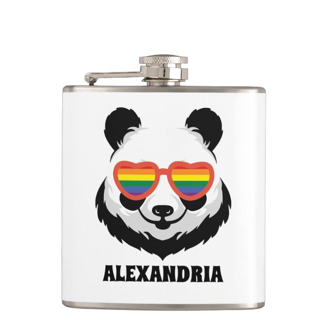 Petaca Cute Panda Bear | Arcoiris | LGBTQ (Anverso)