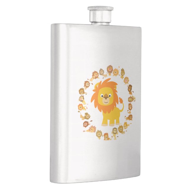 Petaca Cute Personalizado Lion Mandala Classic Flask (Derecha)