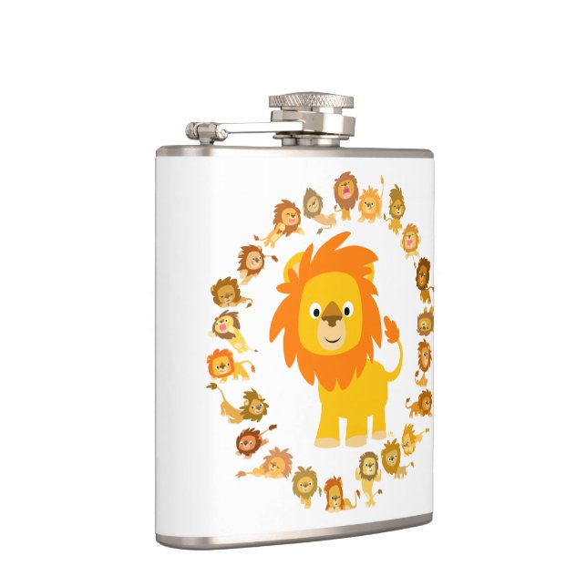 Petaca Cute Personalizado Lion Mandala Hip Flask (Derecha)