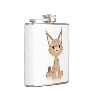 Petaca Cute Personalizado Lynx Hip Flask