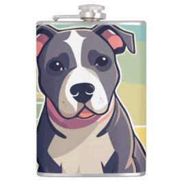 Petaca Cute Puppy designed thermal flask
