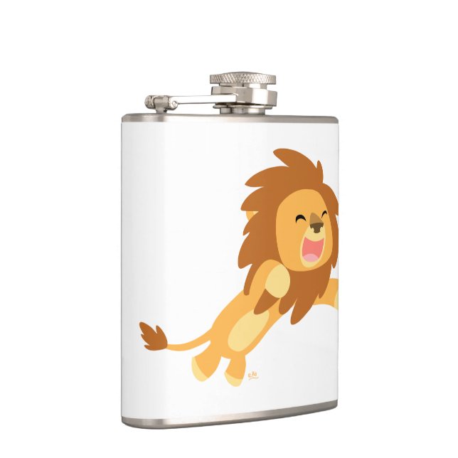 Petaca Cuto joyoso Personalizado León Hip Flask (Derecha)