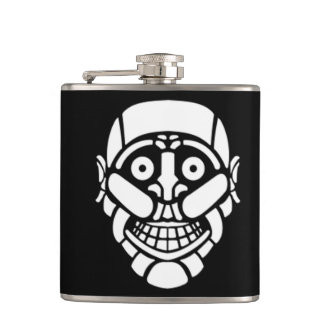 Petaca Cybersmily logo Cyberpunk flask