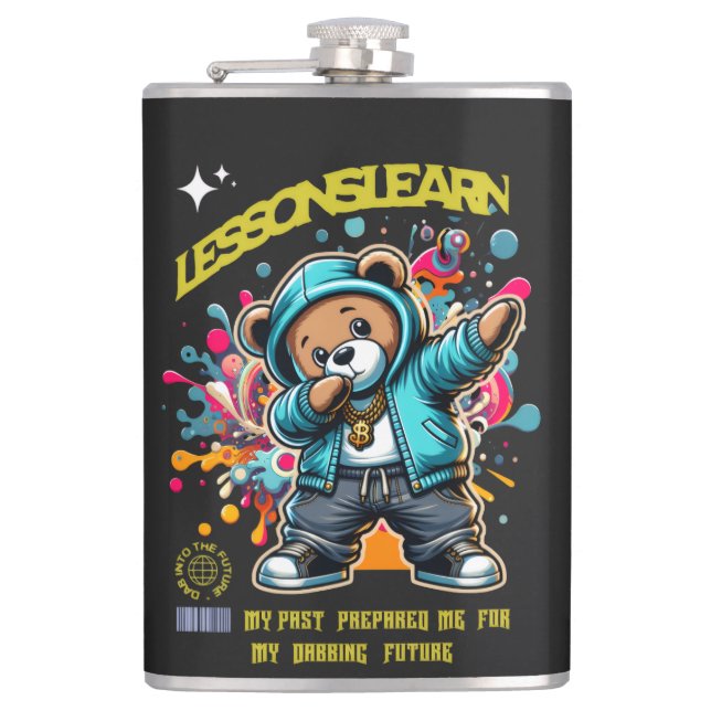 Petaca DABBING FUTURE Vinyl Wrapped Flask (Anverso)