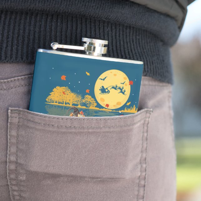 Petaca Dachshund Happy Hallothanksmas Halloween Thanksgiv (In Situ)