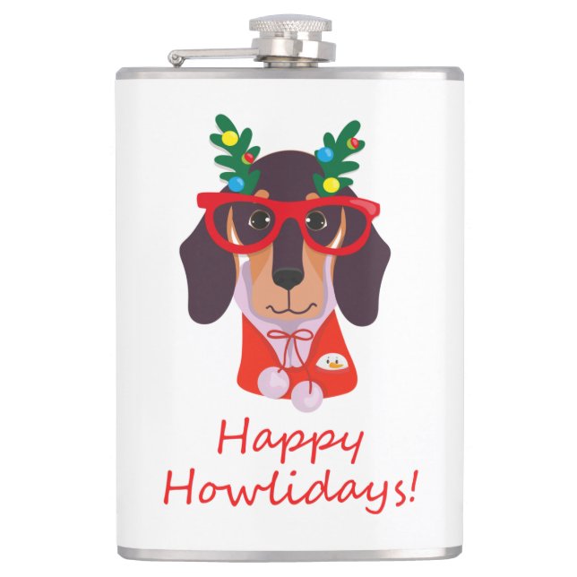 Petaca Dachshund Howlidays Dog Dachshund navidades