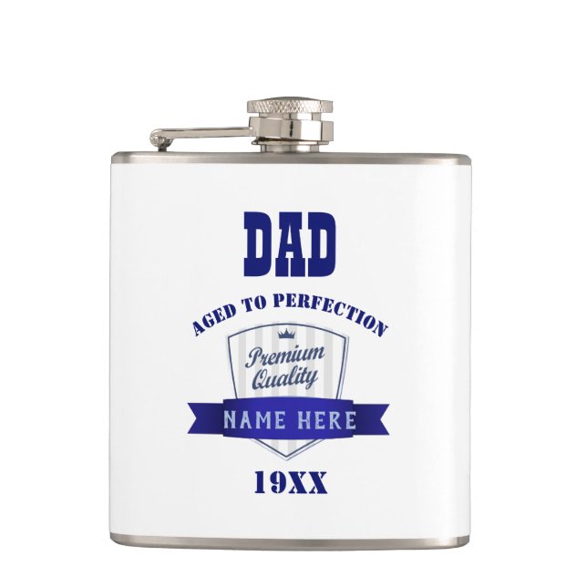 Petaca DAD - Regalo De Cumpleaños De Año Nacido - De Edad (Anverso)