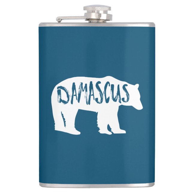 Petaca Damascus Virginia Bear (Anverso)