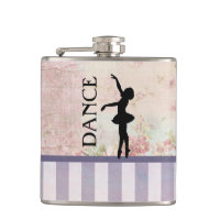 Dance - Ballerina Silhouette Vintage Background