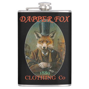 Petaca Dapper Fox Vintage Flask
