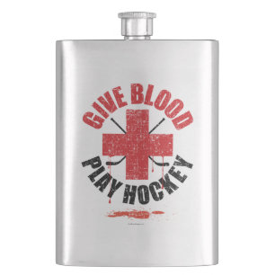 Petaca Dar un juego de sangre hockey Hip Flask