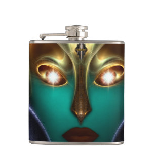 Petaca Daria Cyborg Queen Tech 6oz Vinyl Wrapl Flask