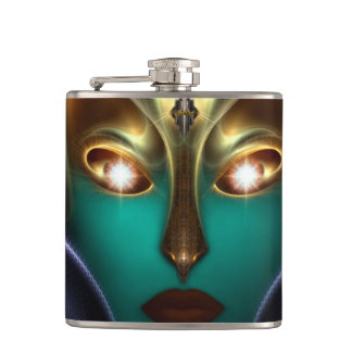 Petaca Daria Cyborg Queen Tech 6oz Vinyl Wrapl Flask