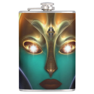 Petaca Daria Cyborg Queen Tech 8oz Vinyl Wrapl Flask
