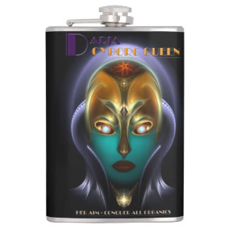 Petaca Daria Cyborg Queen Vinyl Wrapped 8oz Flask