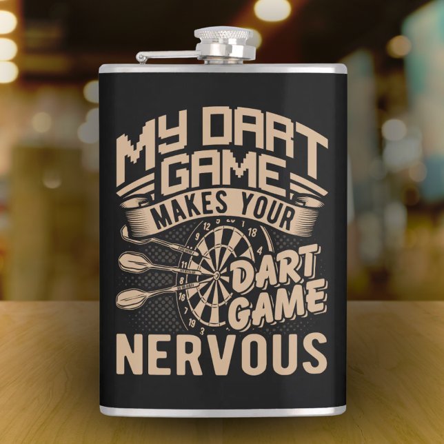 Petaca Dart Game Flex Vinyl Wrapped Flask 8 oz. (Subido por el creador)