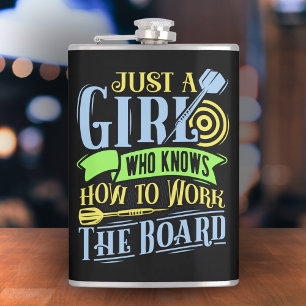 Petaca Dart Queen Vinyl Wrapped Flask 8 oz.