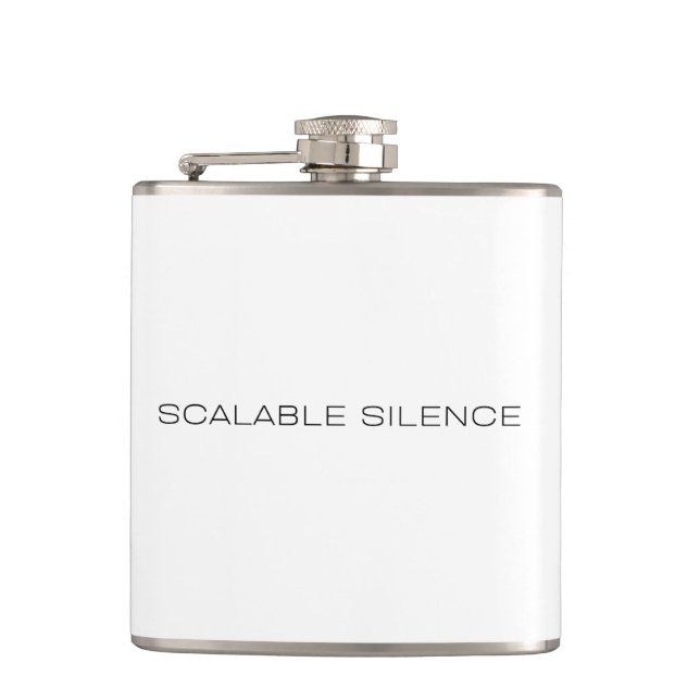 Petaca de acero inoxidable Scalable Silence (Anverso)