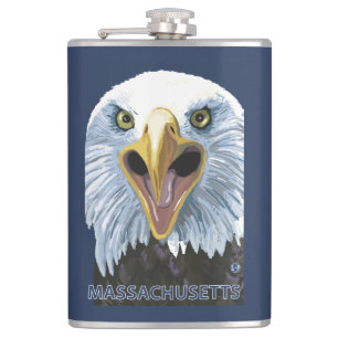Petaca De MassachusettsEagle cierre para arriba
