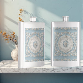 Petaca Decor Azul Shabby Chic País Francés Antiguo Lindo