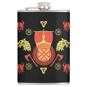 Petaca Decoración del hogar escandinavo Viking Norsemen