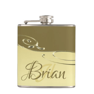 Petaca Decoración metalizado de oro de lujo sobre oro mil