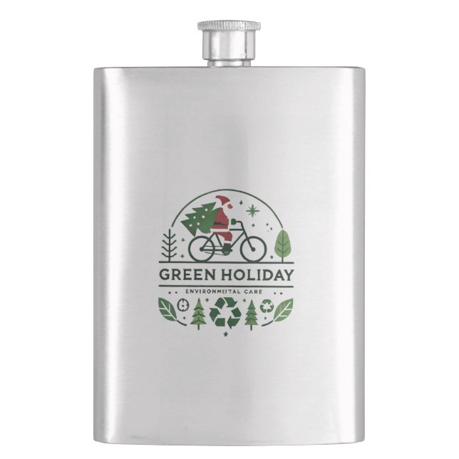 Petaca Decoración para Navidades ecológicos | Arte navide (Anverso)