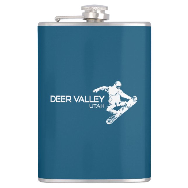 Petaca Deer Valley Utah Snowboarder (Anverso)