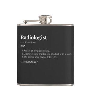 Petaca Definición de radiólogo - Regalo médico - Experto
