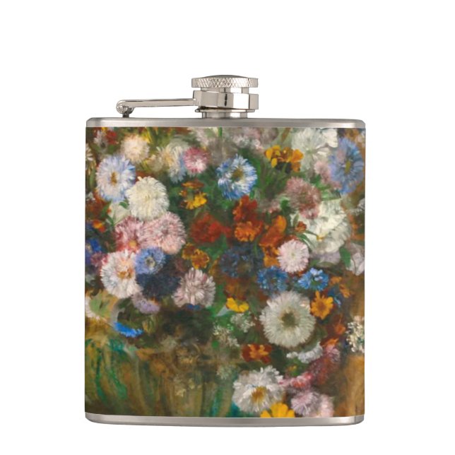 Petaca Degas, una mujer sentada al lado de una bolsa de f (Anverso)