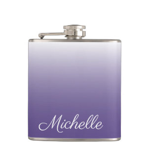 Petaca Degradado oscuro ultravioleta personalizado