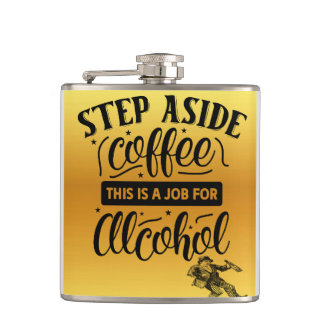 Petaca Dejar a un lado Coffee Vinyl Wrapped Flask
