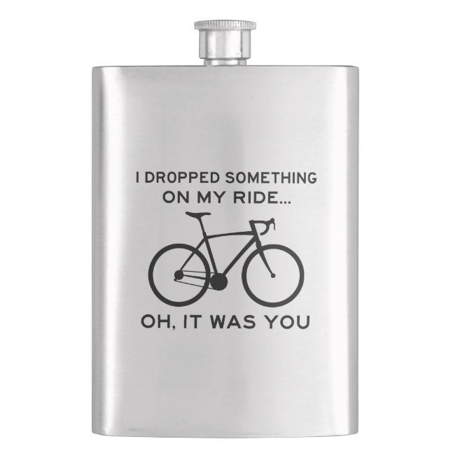 Petaca Dejé Algo En Mi Paseo Oh Fue En Ciclismo (Anverso)