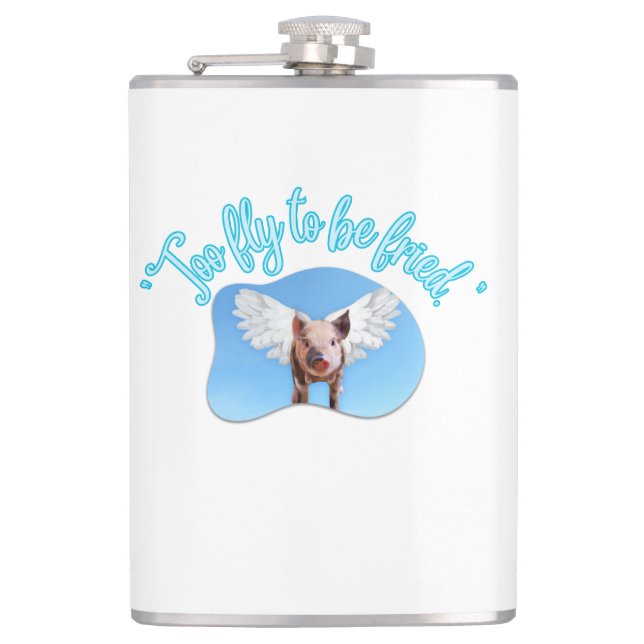 Petaca Demasiado volar para ser amigo (Anverso)