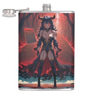 Petaca Demonio con Contacto en Encrucijada, Anime Demonio