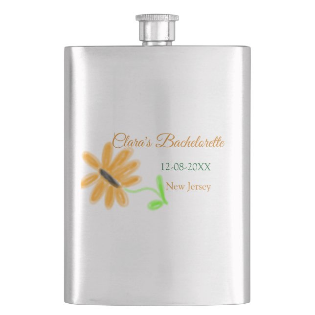 Petaca Despedida de soltera agregar nombre fecha lugar gi (Anverso)