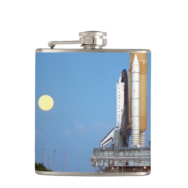 Petaca Despliegue de la lanzadera espacial Atlantis STS-8 (Anverso)
