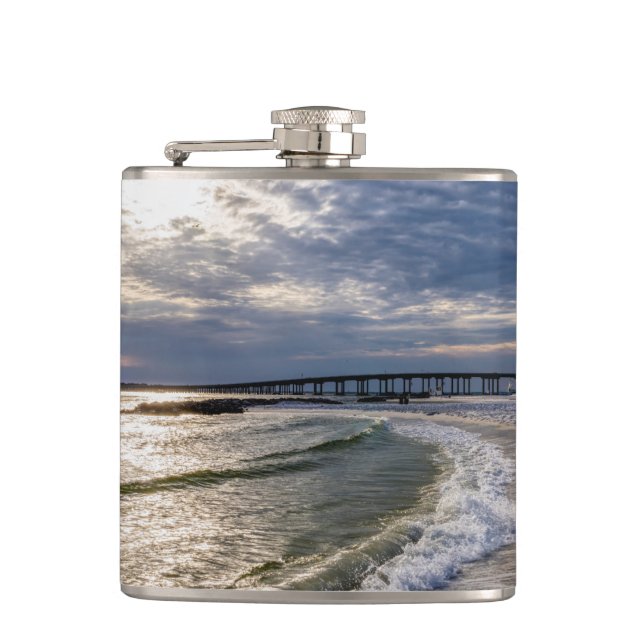 Petaca Destin Florida Waves Flask (Anverso)