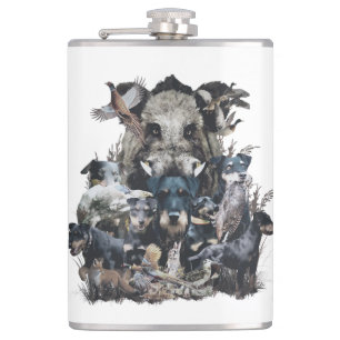 Petaca Deutscher Jagdterrier Square Wall Clock Coffee Mu