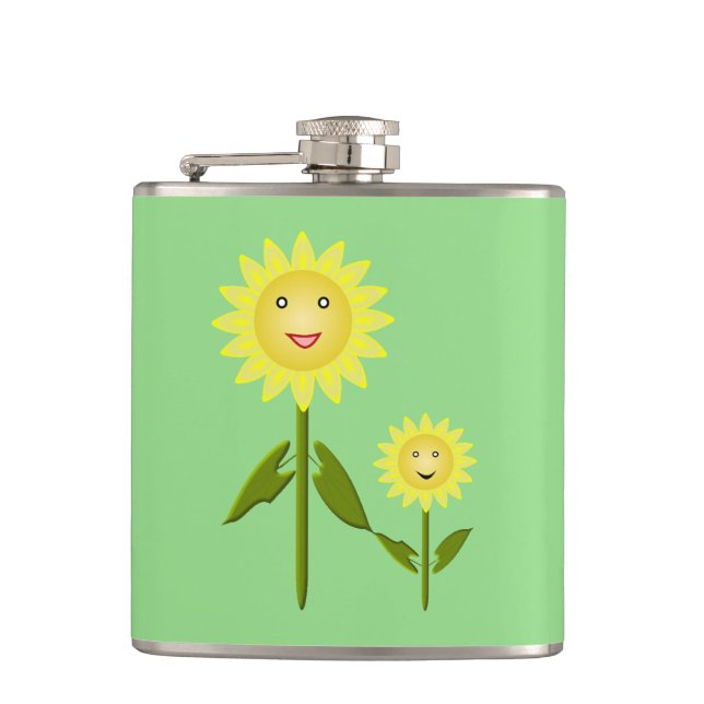Petaca Día de la Madre girasoles (Anverso)