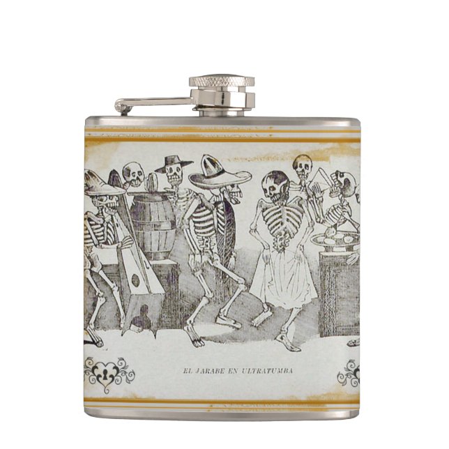 Petaca Día de los muertos - José Posada Flask (Anverso)