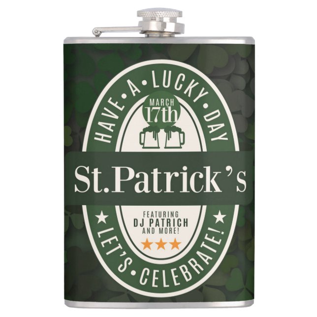 Petaca Día de San Patricio (Anverso)